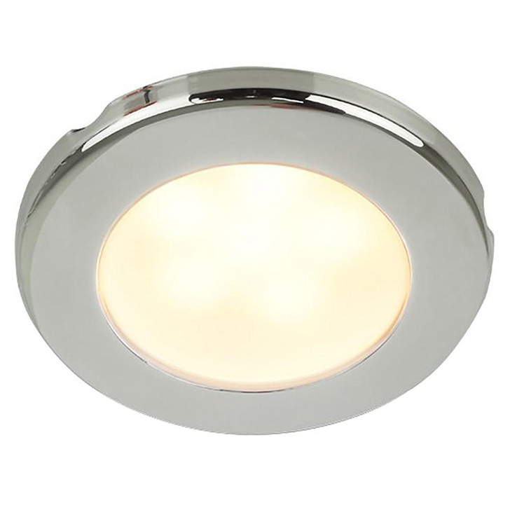  Hella Marine EuroLED 75 3" Round Screw Mount Down Light - Warm White LED - Stainless Steel Rim - 12V 