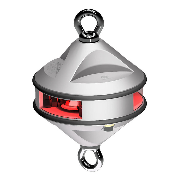  Lopolight Series 200-014 - Hoist Light - 2NM - Red - Silver Housing 