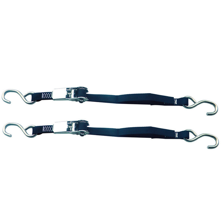  Rod Saver Stainless Steel Ratchet Tie-Down - 1" x 6' - Pair 