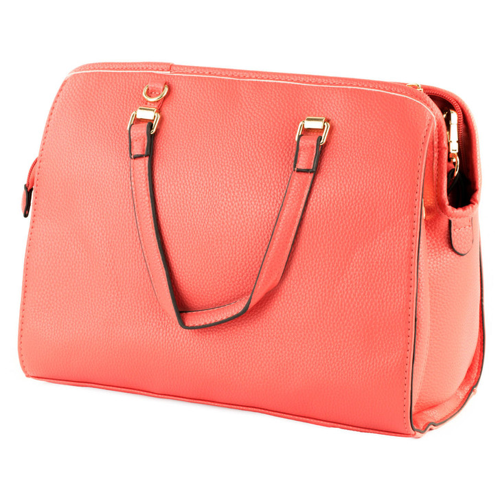 Bulldog Cases Bulldog Satchel Style Purse Coral 