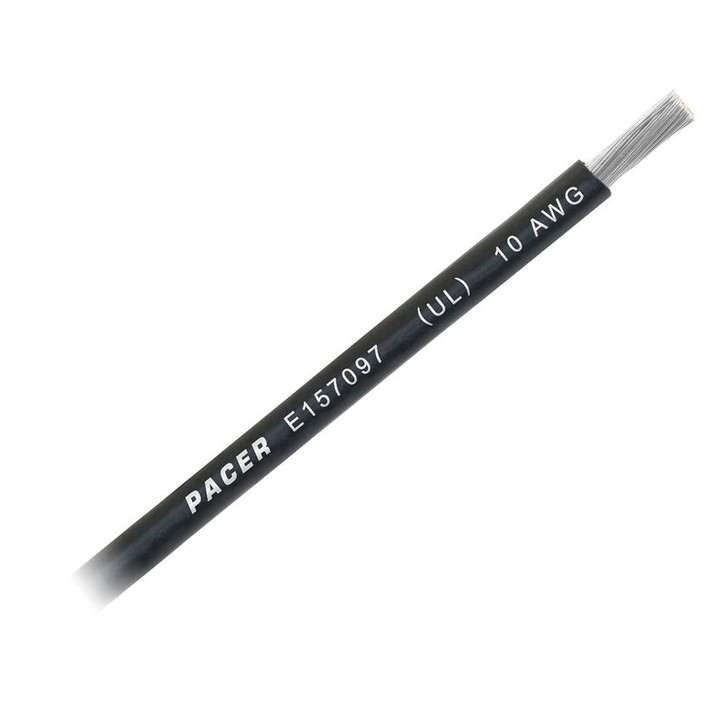 Pacer Group Pacer Black 10 AWG Battery Cable - Sold By The Foot 