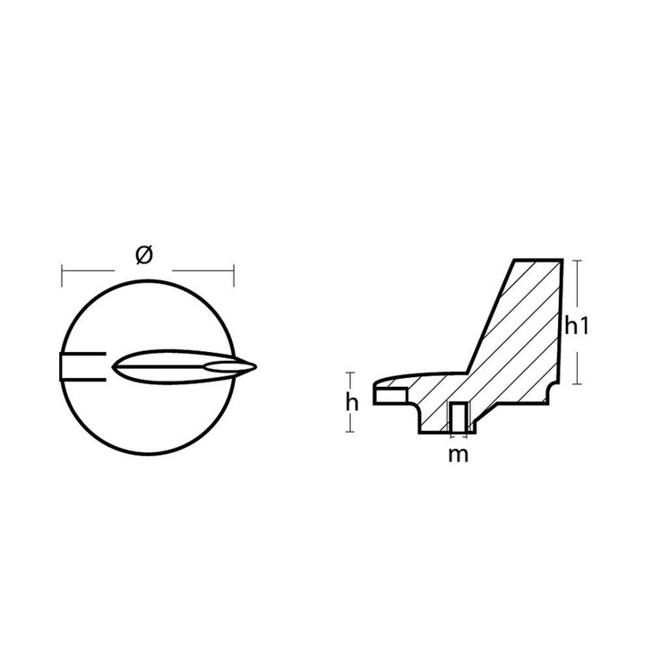  Tecnoseal Zinc Yamaha Trim Tab Anode f/200 - 300 HP Motors 