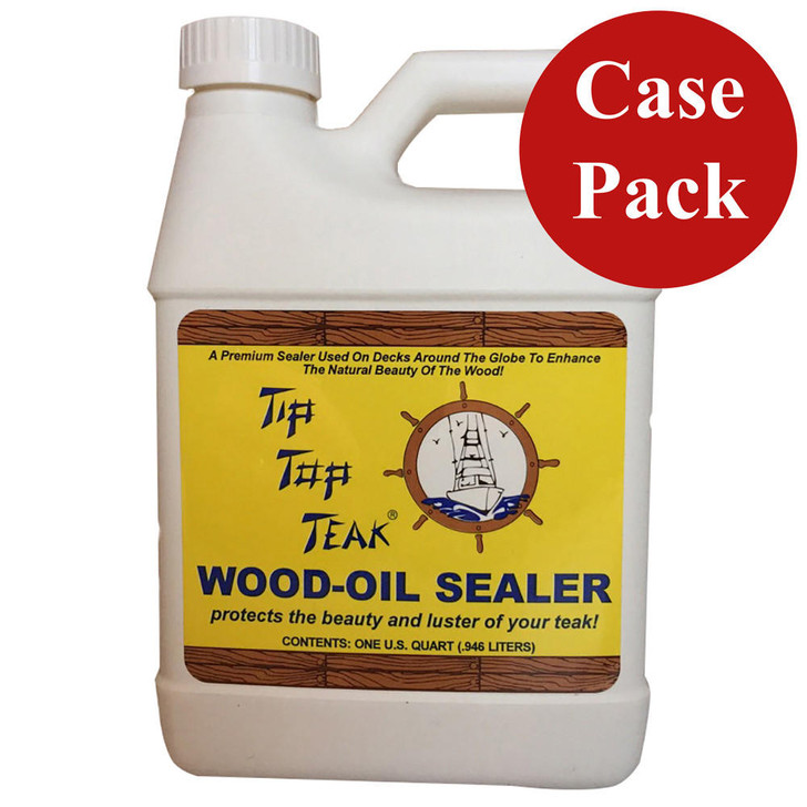  Tip Top Teak Tip Top Teak Wood Oil Sealer - Quart - *Case of 12* 