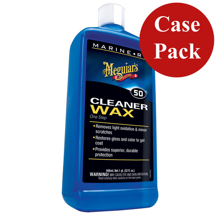  Meguiar's Boat/RV Cleaner Wax - 32 oz - *Case of 6* 