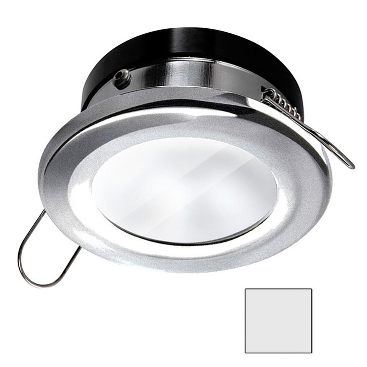 I2Systems Inc i2Systems Apeiron A1110Z - 4.5W Spring Mount Light - Round - Cool White - Brushed Nickel Finish 