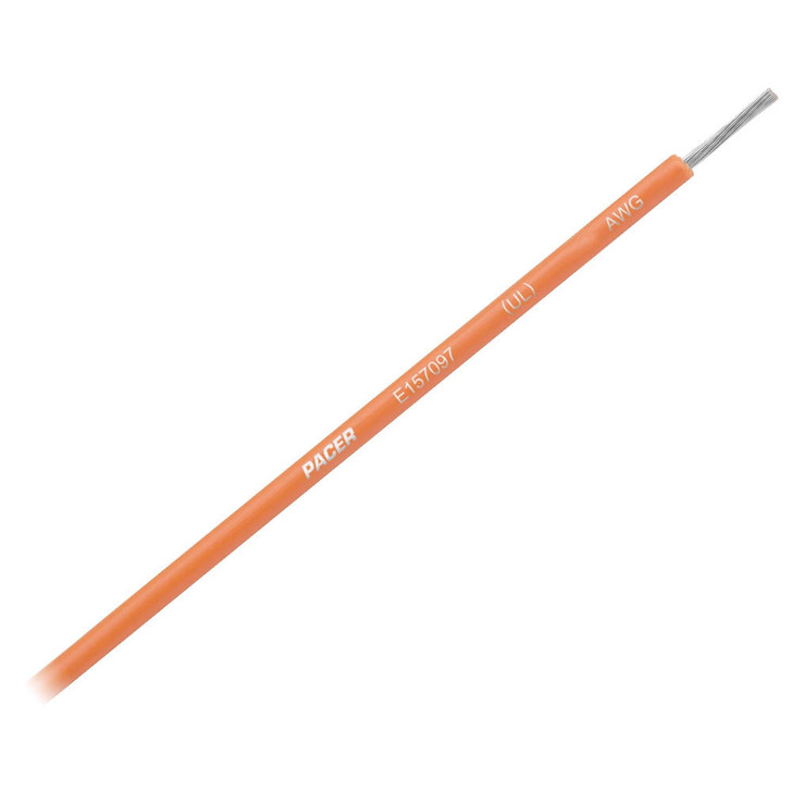 Pacer Group Pacer Orange 14 AWG Primary Wire - 25' 