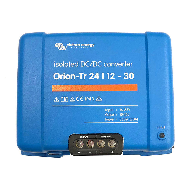 Victron Energy Victron Orion-TR DC-DC Converter - 24 VDC to 12 VDC - 30AMP Isolated 