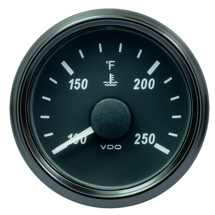  VDO SingleViu 52mm (2-1/16") Water Temp. Gauge - 250° F - 291-22 OHM 