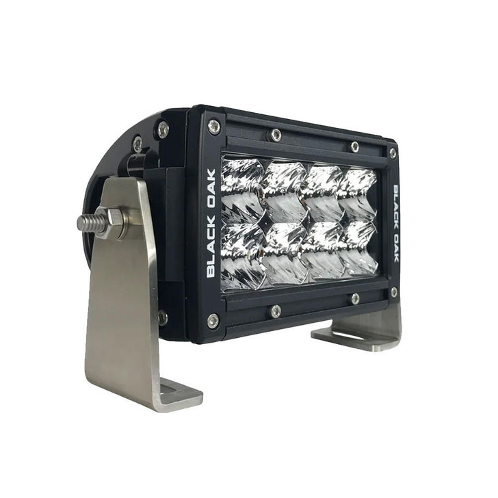 Black Oak LED Black Oak Pro Series Double Row Spot 4" Light Bar - Black 