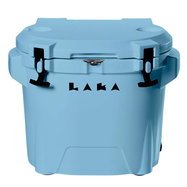  LAKA Coolers 30 Qt Cooler w/Telescoping Handle & Wheels - Blue 