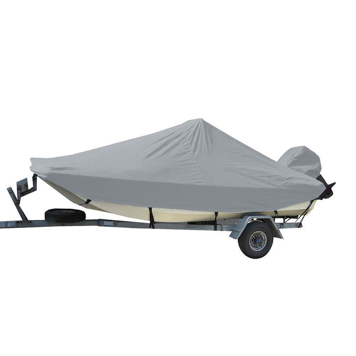 Carver by Covercraft Carver Sun-DURA® Styled-to-Fit Boat Cover f/18.5' Bay Style Center Console Fishing Boats - Grey 