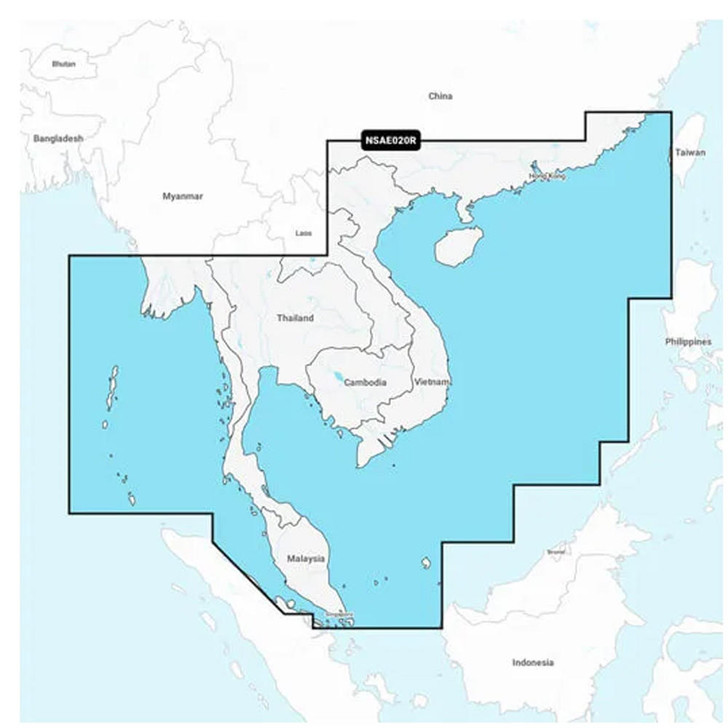  Garmin Navionics+ NSAE020R - South China & Andaman Seas - Marine Chart 