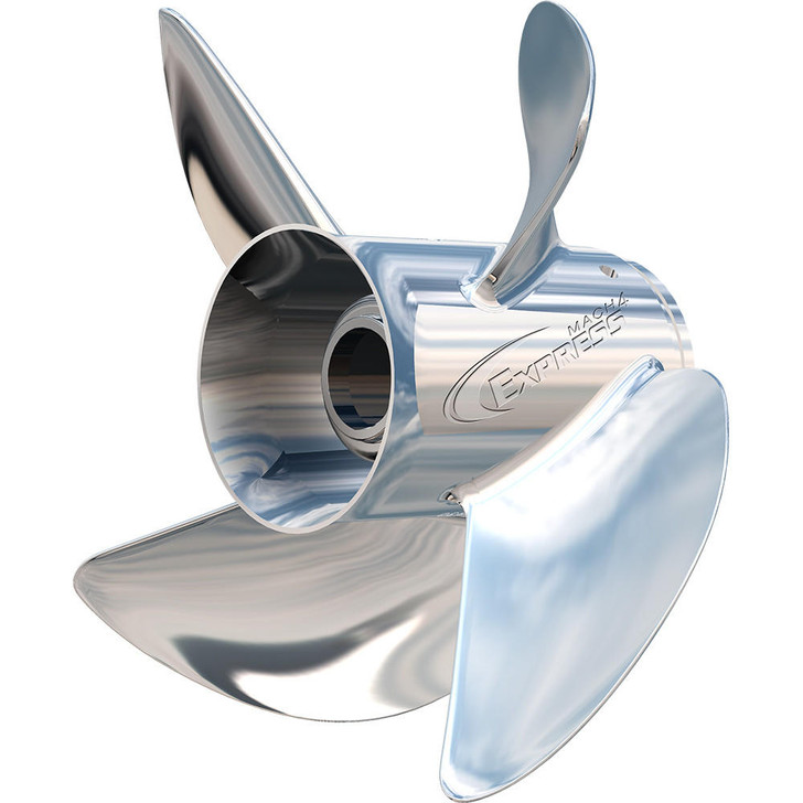 Turning Point Propellers Turning Point Express® Mach4™ - Left Hand - Stainless Steel Propeller - EX-1423-4L - 4-Blade - 14.3" x 23 Pitch 