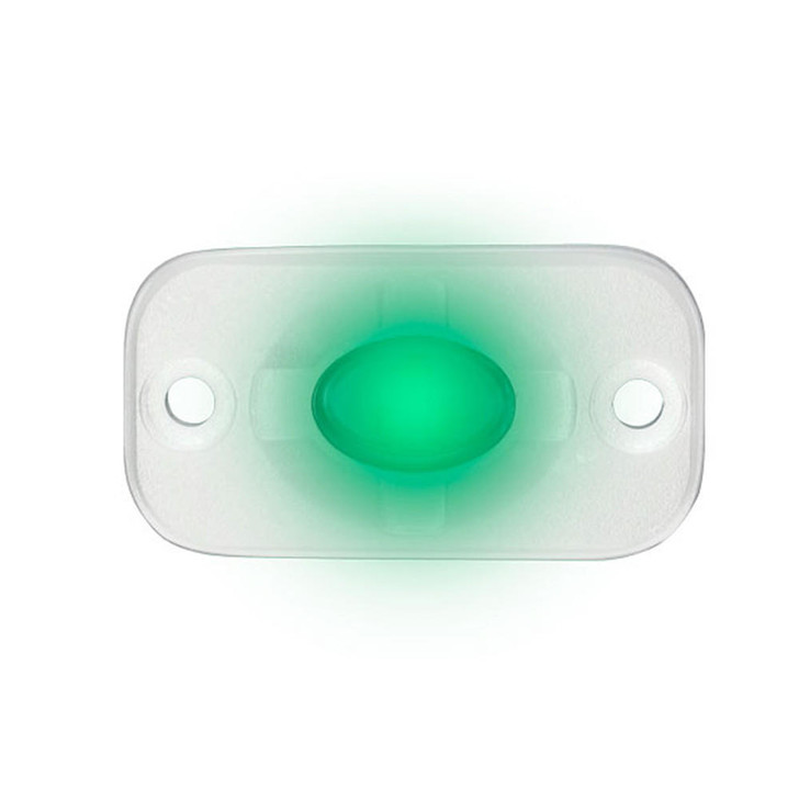 HEISE LED Lighting Systems HEISE Marine Auxiliary Accent Lighting Pod - 1.5" x 3" - White/Green 