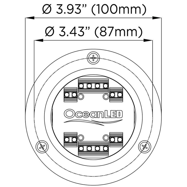  OceanLED Sport S3166S Underwater LED Light - Ultra White 