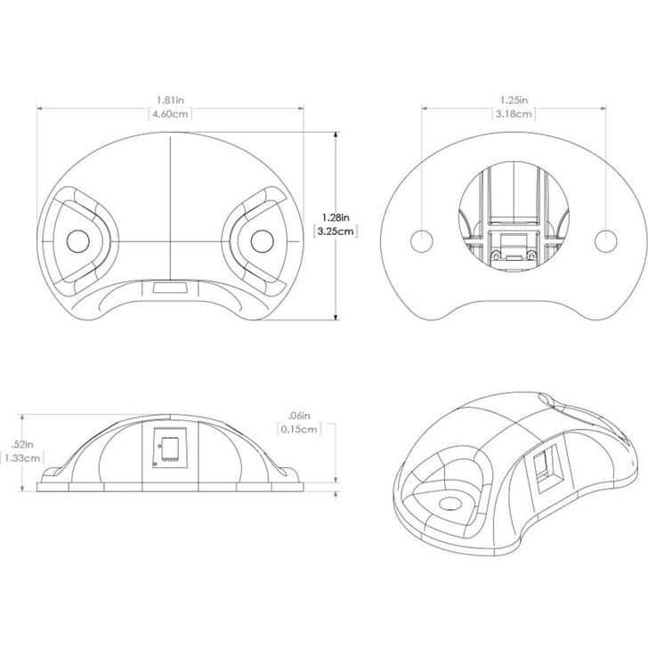  Lumitec Barbados Courtesy Accent LED Light - Black w/Red Light 