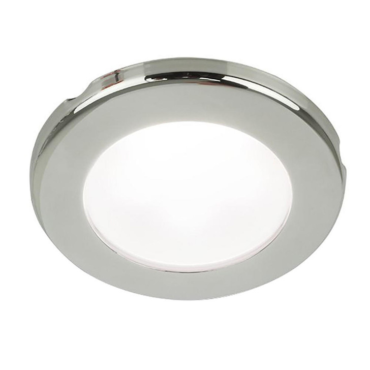  Hella Marine EuroLED 75 3" Round Screw Mount Down Light - White LED - Stainless Steel Rim - 12V 