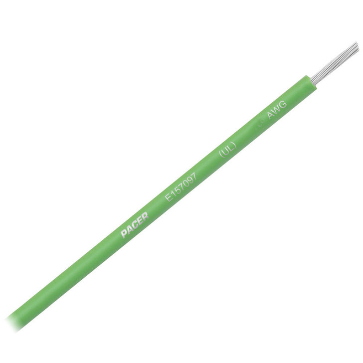 Pacer Group Pacer Light Green 14 AWG Primary Wire - 25' 