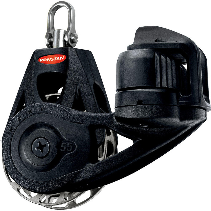  Ronstan Series 55 Ratchet Mount Orbit Block - Single Cleat Swivel - Auto 