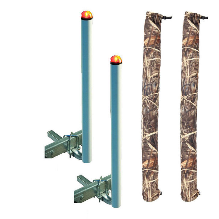  C.E. Smith 60" Post Guide-On w/L.E.D. Posts & FREE Camo Wet Lands Post Guide-On Pads 