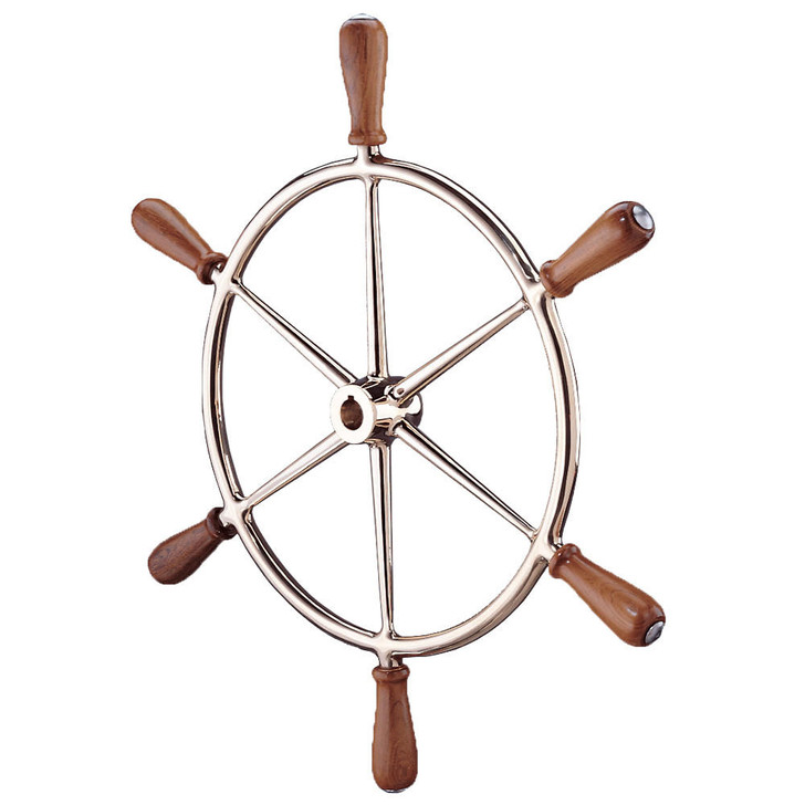 Edson Marine Edson 24" Bronze Wheel w/Teak Handles 
