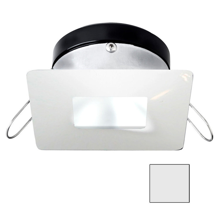I2Systems Inc i2Systems Apeiron A1110Z - 4.5W Spring Mount Light - Square/Square - Cool White - White Finish 