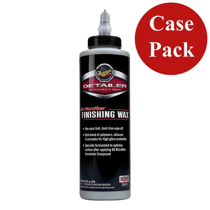  Meguiar's DA Microfiber Finishing Wax - 16oz *Case of 6* 