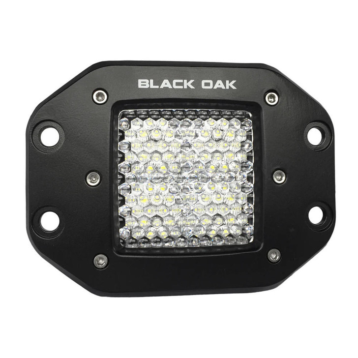 Black Oak LED Black Oak Pro Series 2" Flush Mounted Diffused Light - Black 