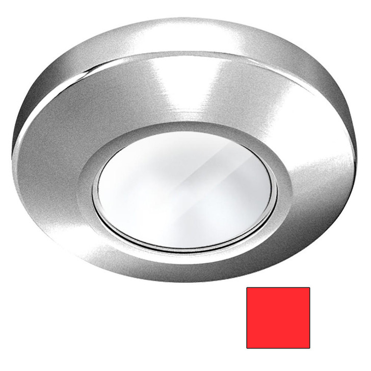 I2Systems Inc i2Systems Profile P1100 1.5W Surface Mount Light - Red - Brushed Nickel Finish 