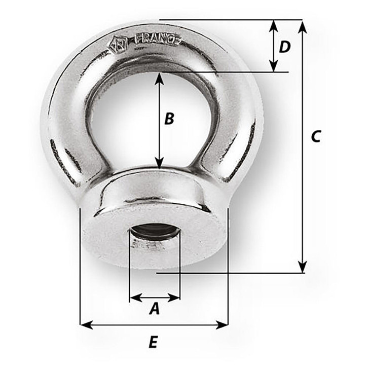 Wichard Marine Wichard 8mm Eye Nut - 21/32" Diameter 