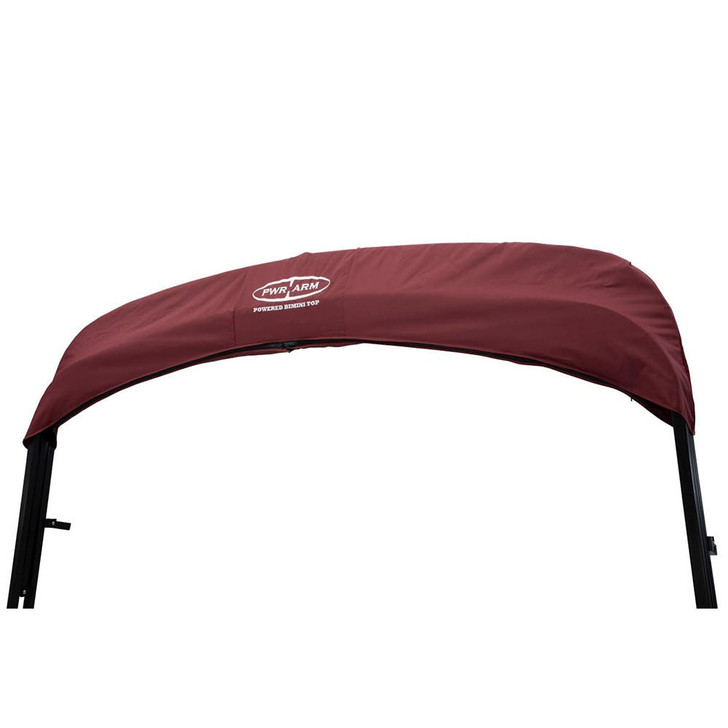  SureShade Power Bimini - Black Anodized Frame - Burgandy Fabric 