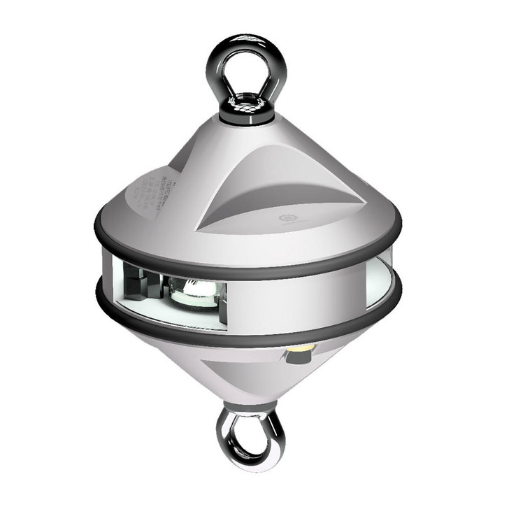  Lopolight Series 200-012 - Hoist Light - 2NM - White - Silver Housing 