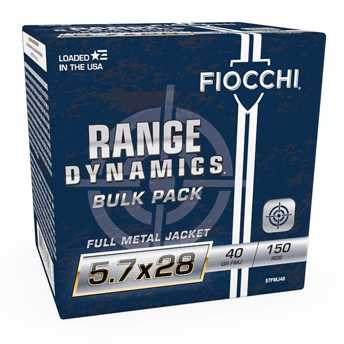 Fiocchi Ammunition 5.7x28mm 40gr Full Metal Jacket 150/box 