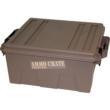 Mtm Molded Products Company MTM Ammo Crate Utility Box Large 14"x13.5"x7.25" Dark Earth 