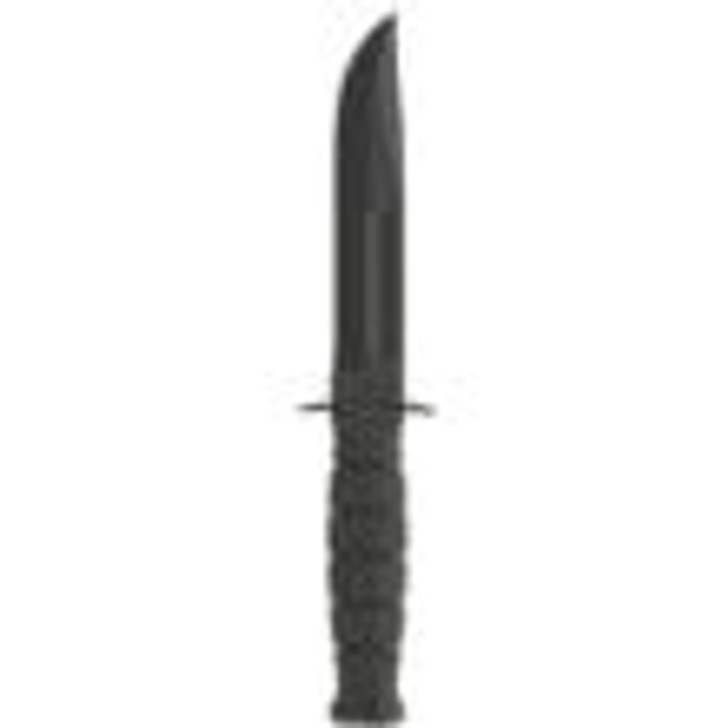 Ka-Bar Short Ka-Bar Fixed Knife 5-1/4" Clip Point Blade Black