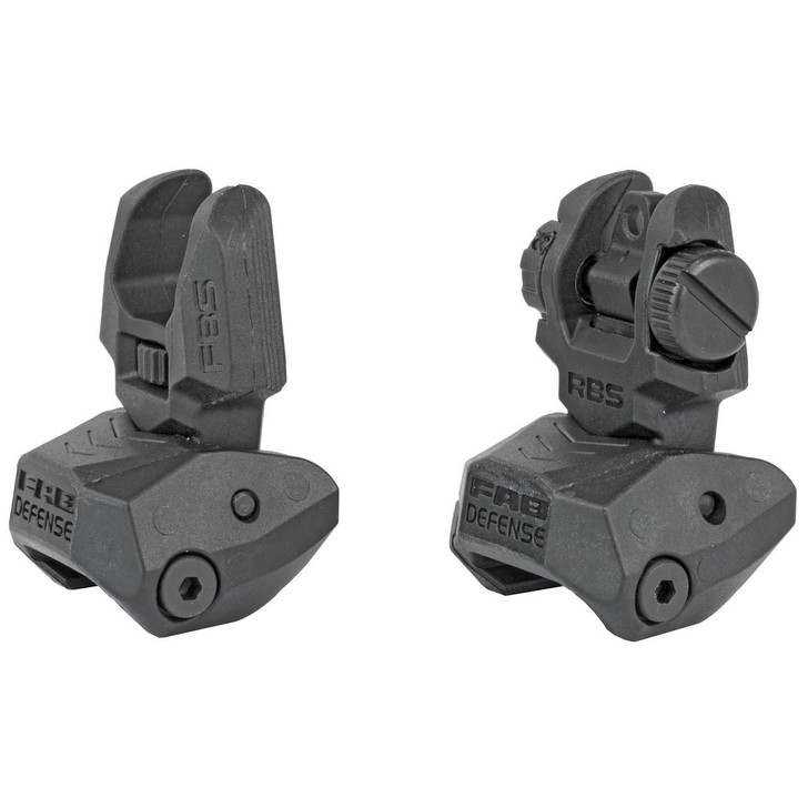 F.A.B. Defense Fab Def Poly Flip-up Sight Set Blk 