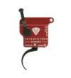  TriggerTech Rem Clone (NO BOLT STOP) Black Diamond Pro Trigger Single Stage Adjustable Black/Red 
