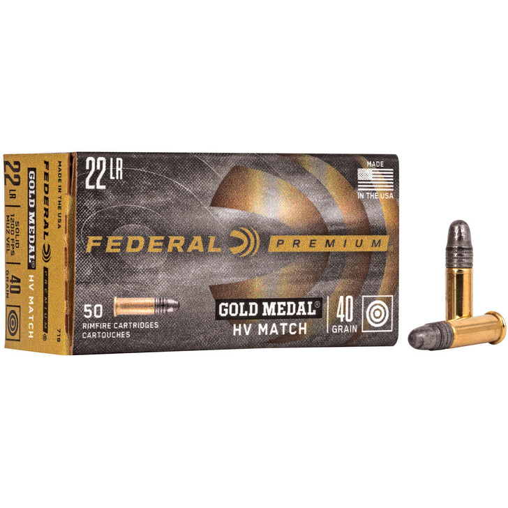 Federal Fed Gold Mdl 22lr 40gr Sld 50/5000 