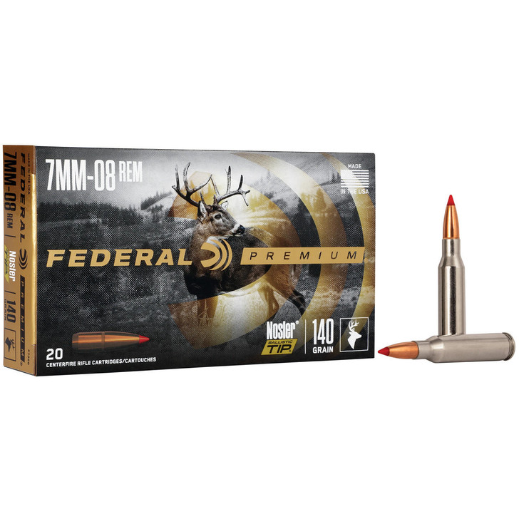 Federal Fed Prm 7mm-08 140gr Blstc Tp 20/200 