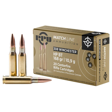  .308 Win Match 168gr Hpbt 10/200 Ammo