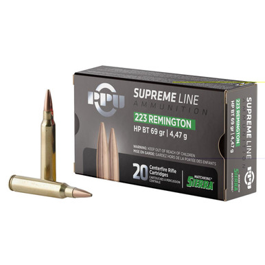  Supreme 223rem 69gr Hpbt 20/1000 Ammo