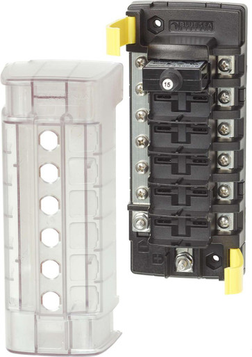 Blue Sea ST CLB Circuit Breaker Block - 6 position with Negative Bus ...