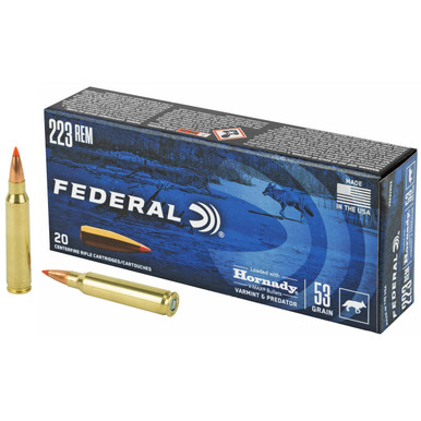  V&p 223rem 53gr Hrndy V-max 20/2 Ammo