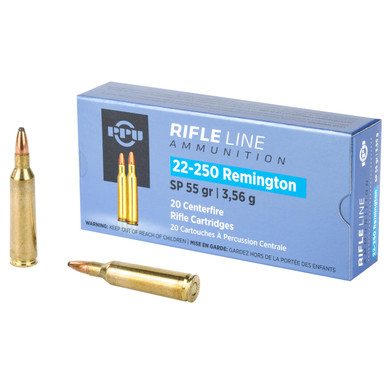  22-250rem Sp 55gr 20/200 Ammo