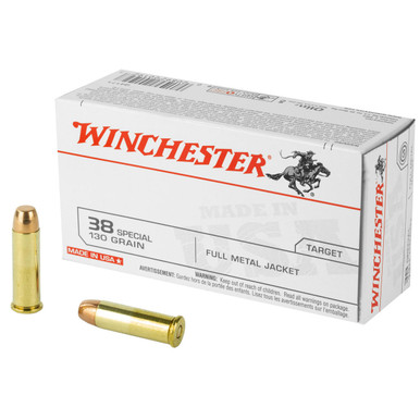  Usa 38spl 130gr Fmj 50/500 Ammo