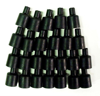 Coil Wire Boot - 180-Deg 25pk - Black - Tactical Surplus USA