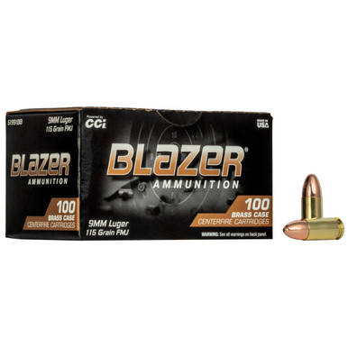 zer 9mm 115gr Fmj 100ct Box Ammo