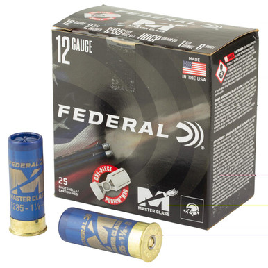 Fed Mast Cls 12ga 2.75 1 1/8oz #8 Mast Cls 12ga 2.75 1 1/8oz #8 Ammo