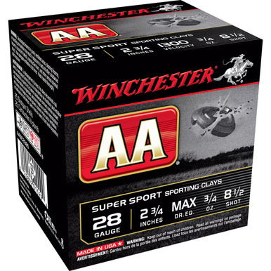  Aa Sprt Sc 28ga 2.75 #8.5 25/250 Ammo