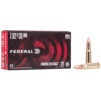  Am Eagle 762x39 124gr Fmj 20/500 Ammo